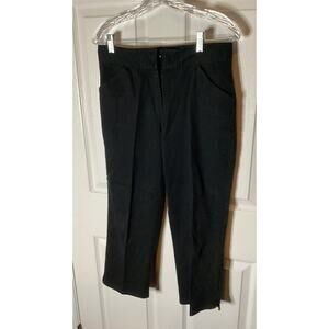 Fashion Bug Capris Ankle Black Multi Pockets Stretch Women’s Pants Lake House